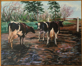 Sonja Searcy cow painting